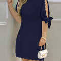Vestidos Feminino Moda Casual Manga Curta Super Elegante