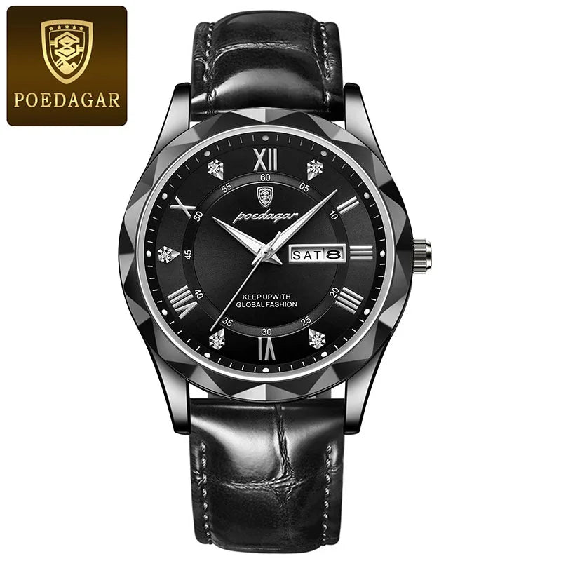 Relógio de Luxo Masculino Moda Elegante Casual
